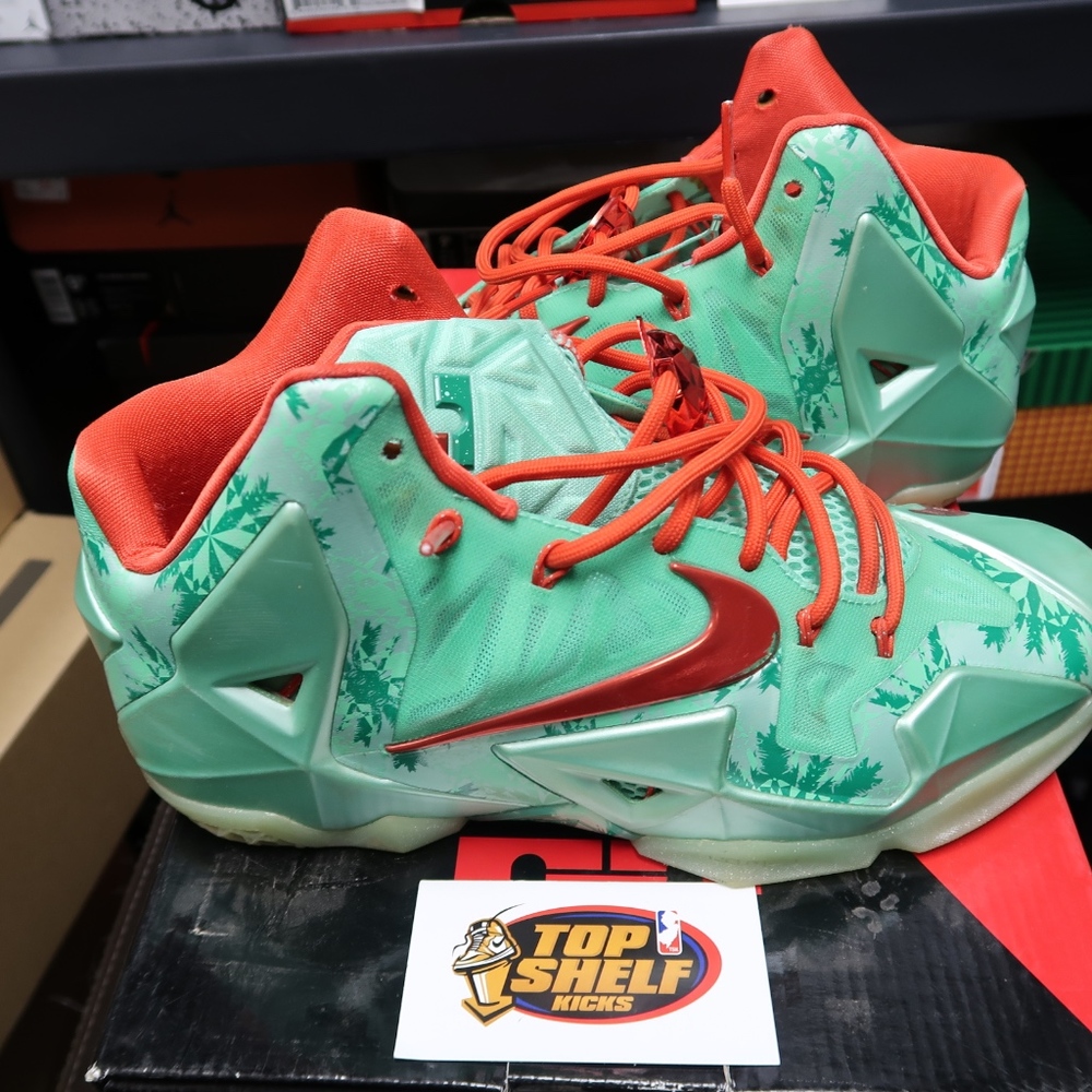 Nike Lebron James xi christmas green size 9.5